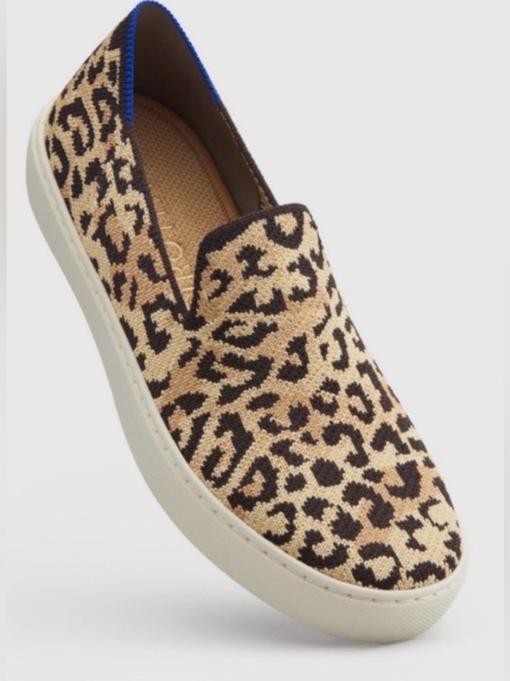 Rothy's The Sneaker Desert Cat Leopard Cheetah Animal Print Women’s Size 8.5